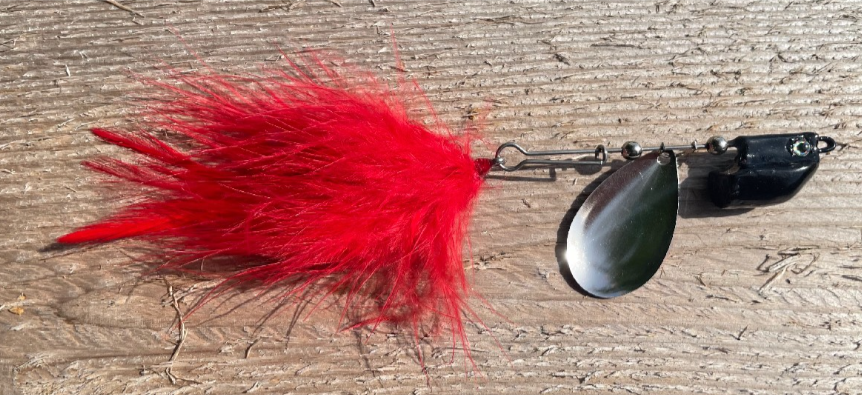 3/8 Ounce Black Head with Red Tail