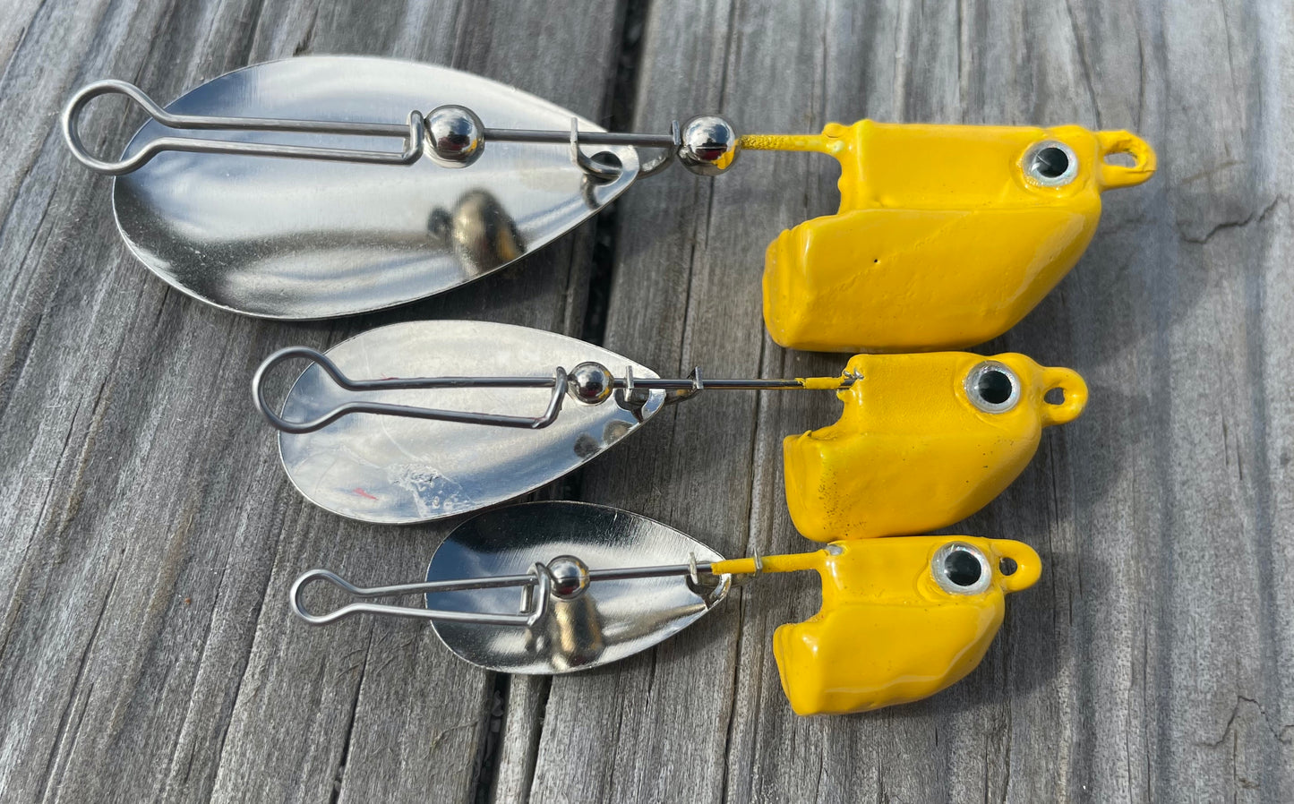 3/8 Ounce Yellow Head with Black/Yellow/Black Tail