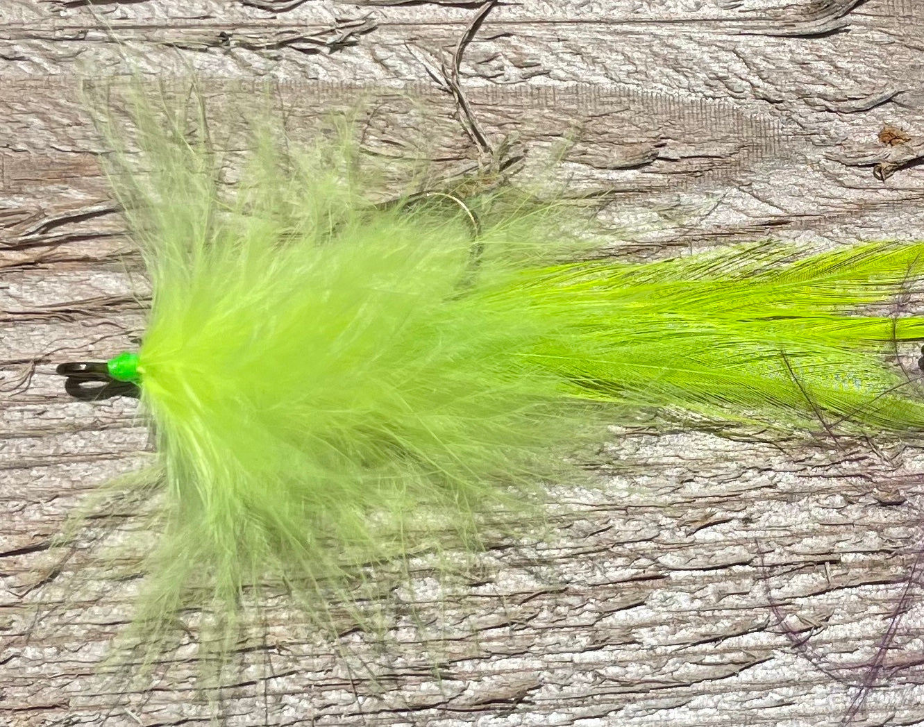 Green Tail Chartreuse, Size 1/0 Hook