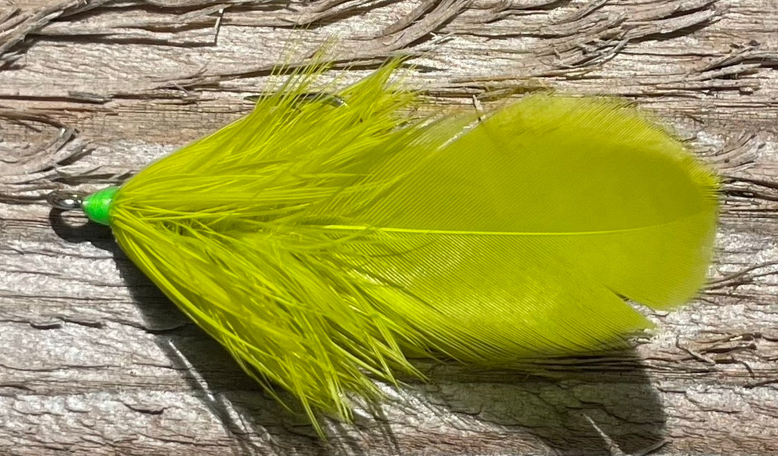 Green Chartreuse Tail, Size 6 Hook