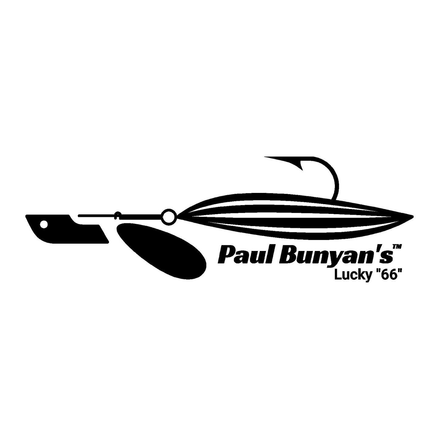 Paul Bunyan's Lucky "66"®️ Lure Sticker