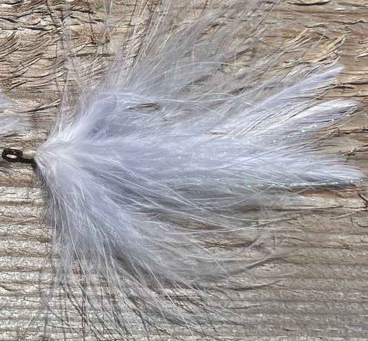 White/Gray tail,Size 1/0 hook